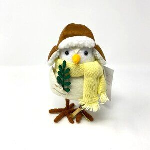 2023 Target 6.25" Featherly Friends Chip Fabric Bird Christmas Figurine Yellow